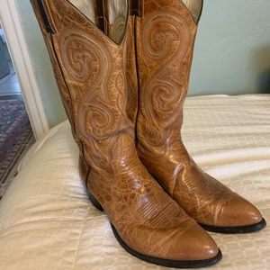 Larry Mahan mens/ladies cowboy boots beautiful vintage hard to find
